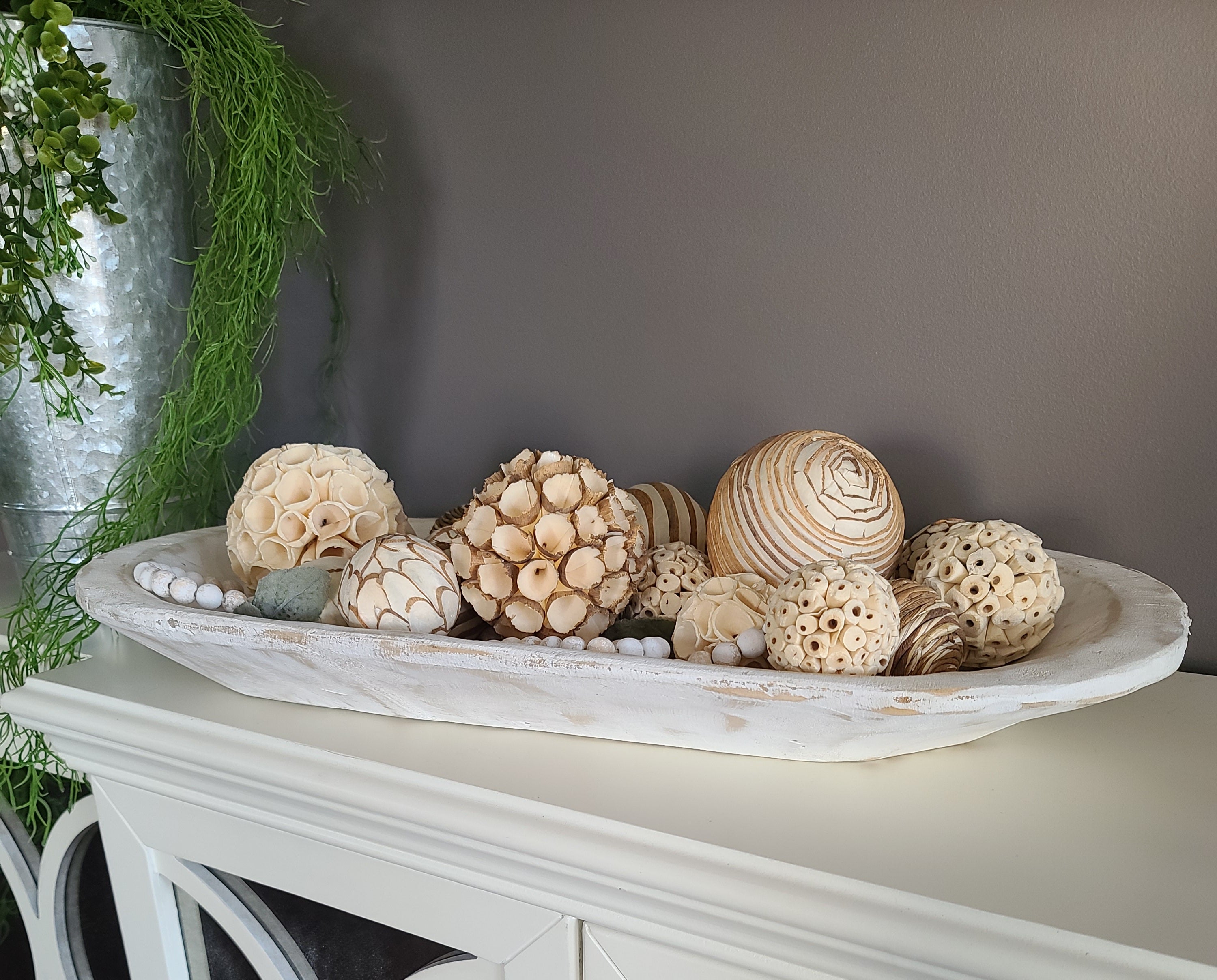 Medium Carved Dough Bowl