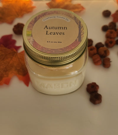 Fall Pumpkin Mason Jar Candles