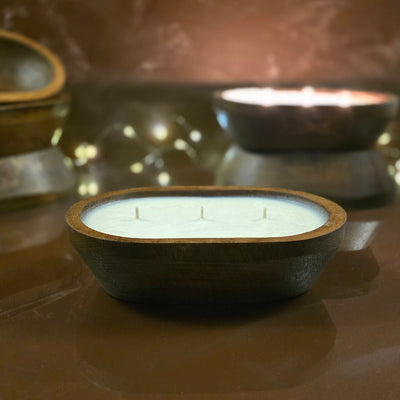 Wood Bowl Candle (Classic)