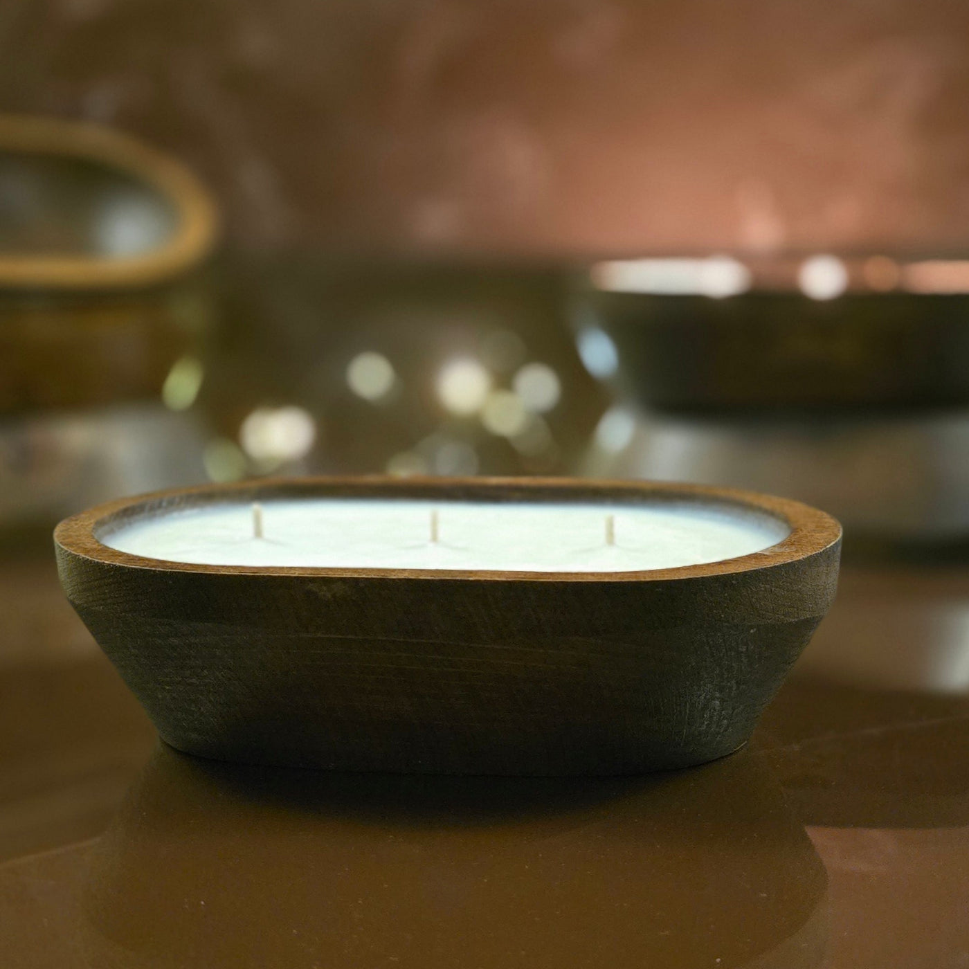 Wood Bowl Candle (Classic)