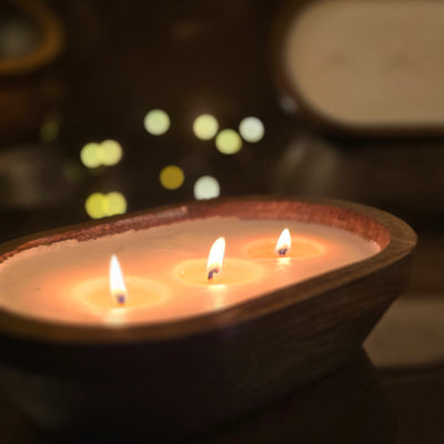 Wood Bowl Candle (Classic)