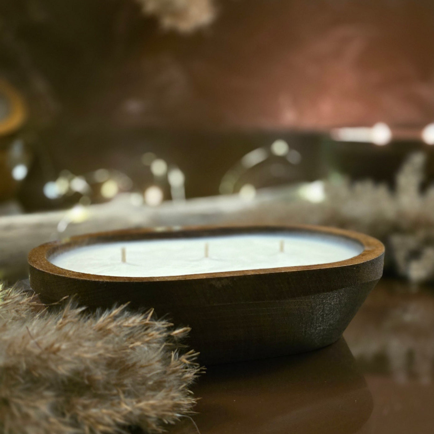 Wood Bowl Candle (Summer)