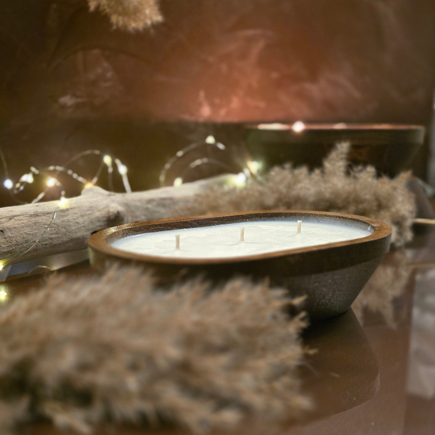 Wood Bowl Candle (Summer)