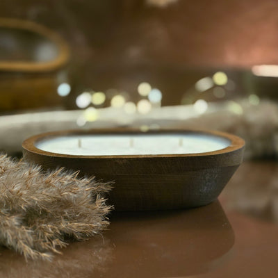Wood Bowl Candle (Summer)
