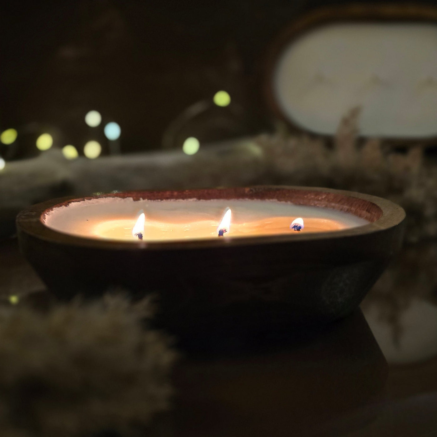 Wood Bowl Candle (Summer)