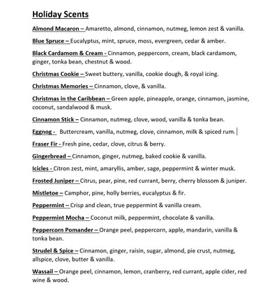 (Winter Scents) Wax Melts