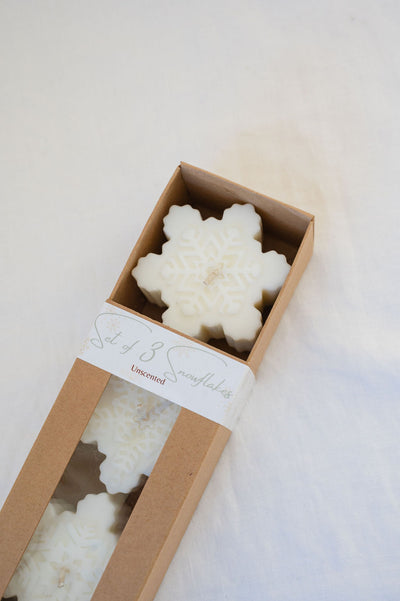Snowflake Candle (Set of 3)
