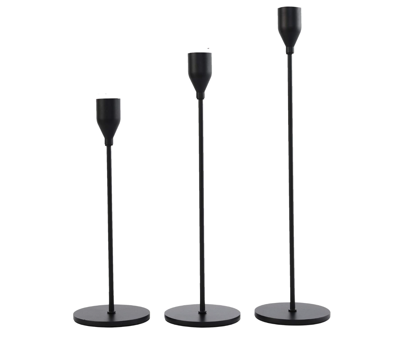 Black Candle Sticks (set of 3)