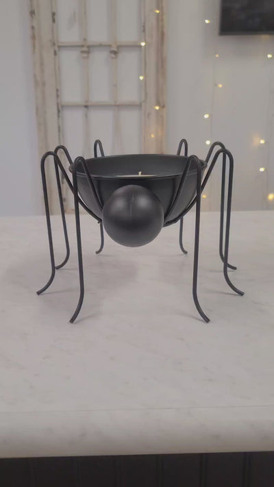 Spider Candy Dish Candle