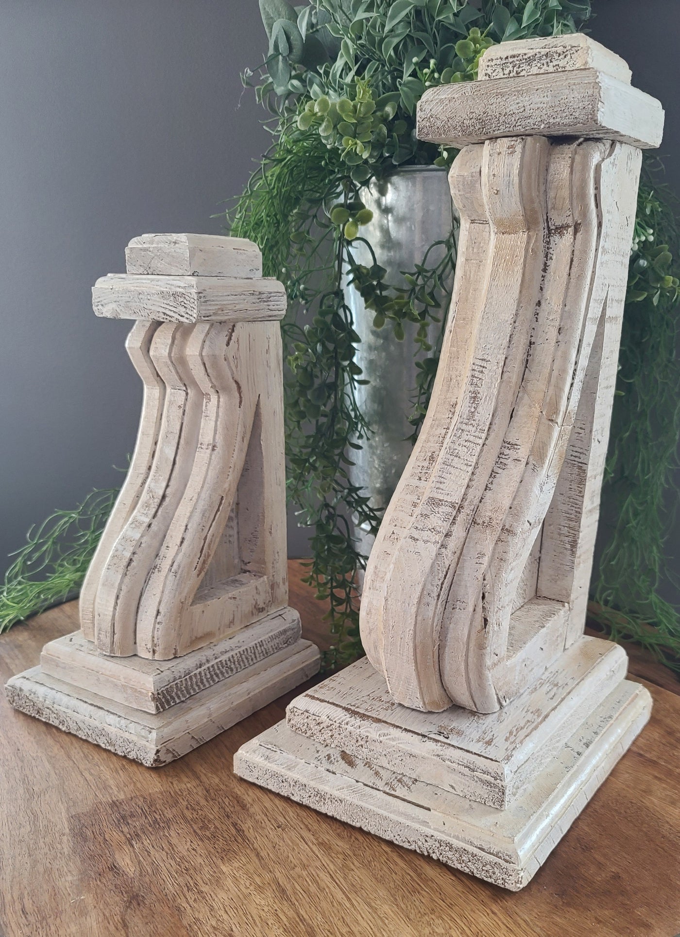 White Washed Corbels