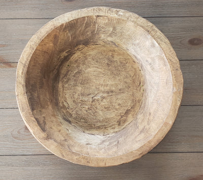 Round Wood Bowl