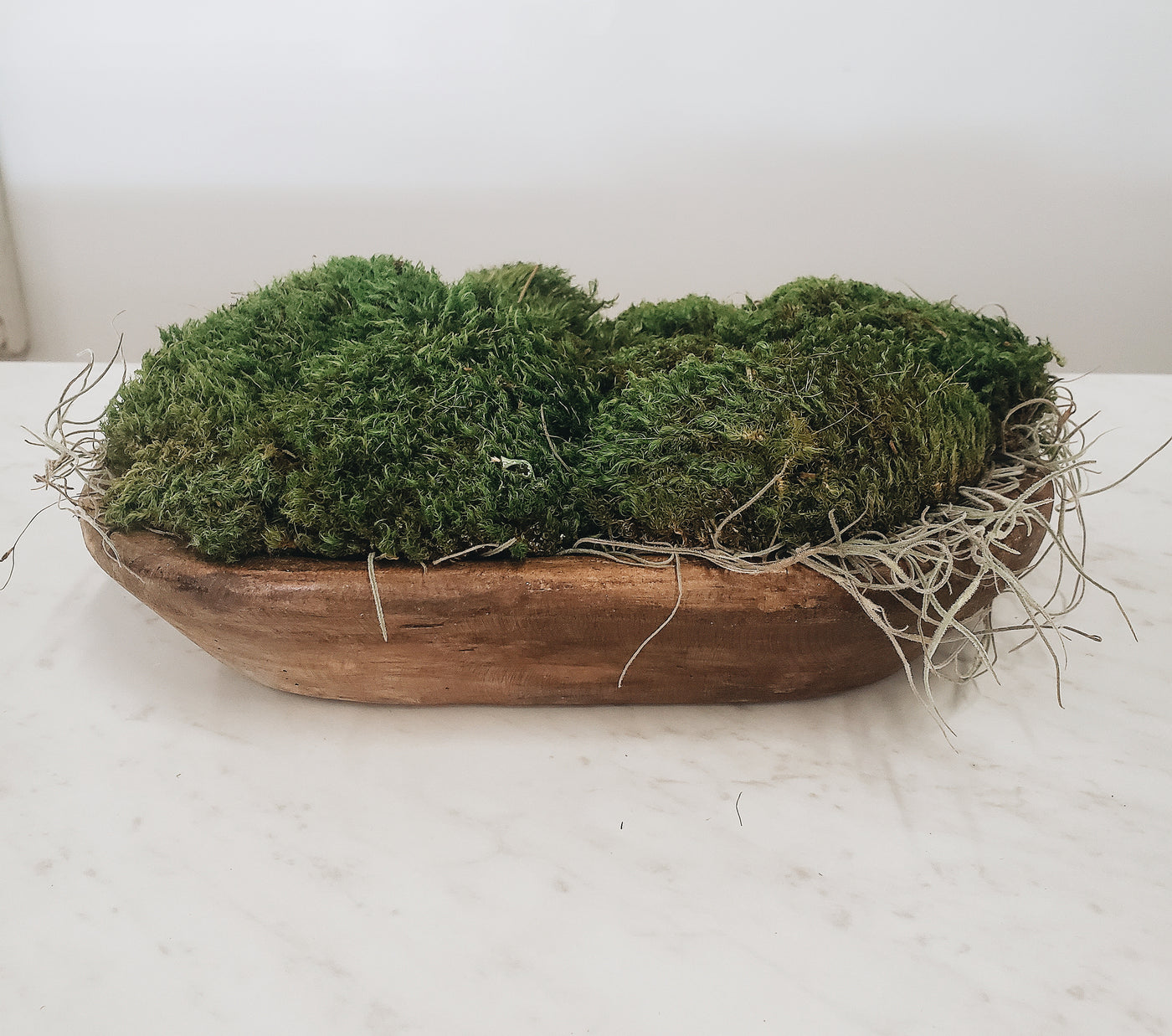 Moss Centerpiece Dough Bowl Preserved Moss Planter Decorative Mood Moss Bowl  