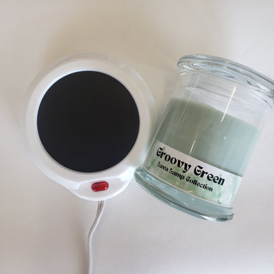 Lava Lamp Wickless Mica Candle