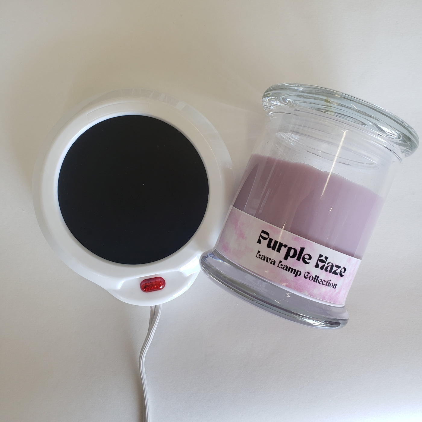 Lava Lamp Wickless Mica Candle